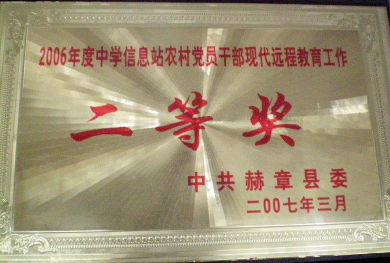 2007年度中學(xué)信息站農(nóng)村黨員干部現(xiàn)代遠程教育工作